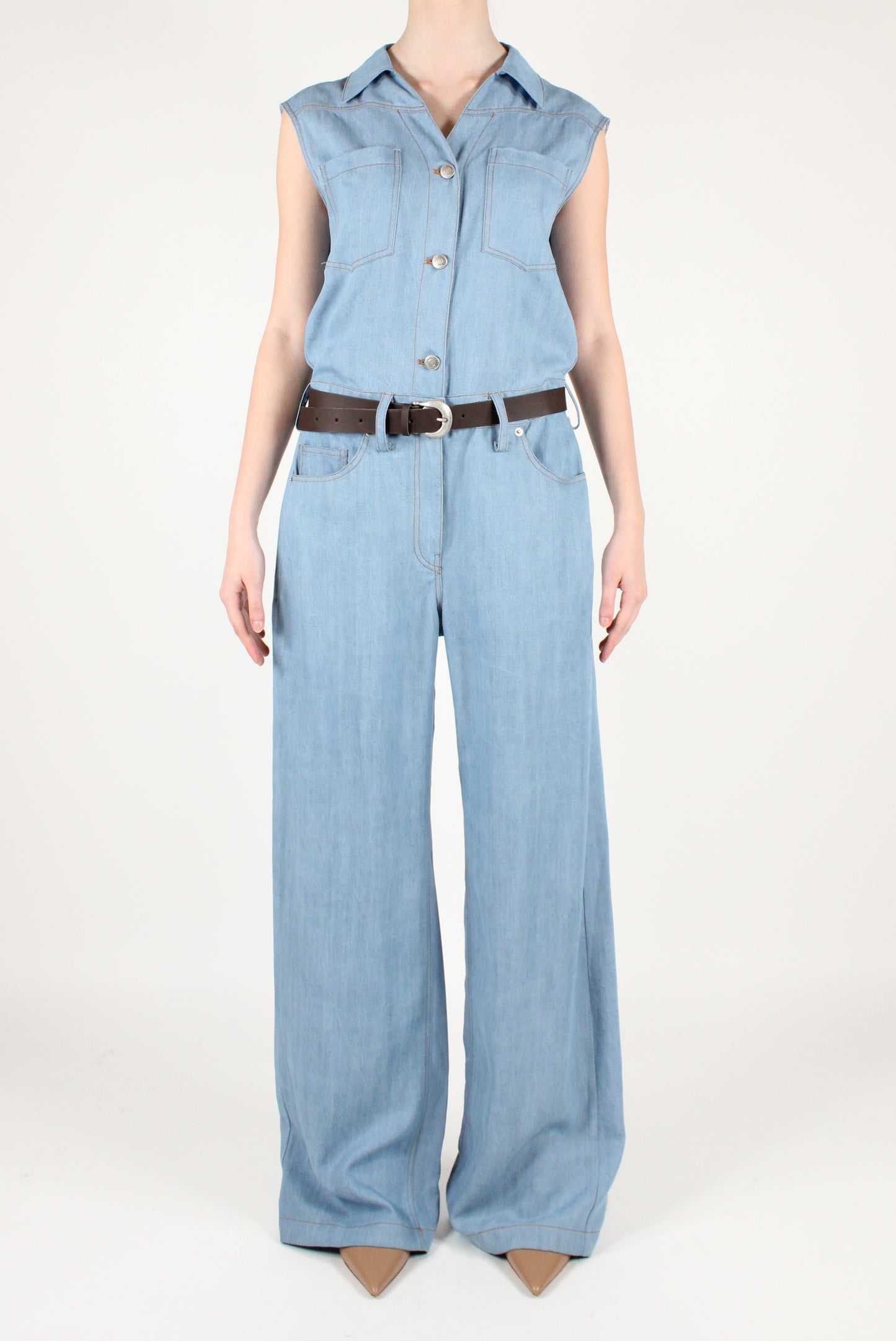 Tuta Smanicata in Denim
