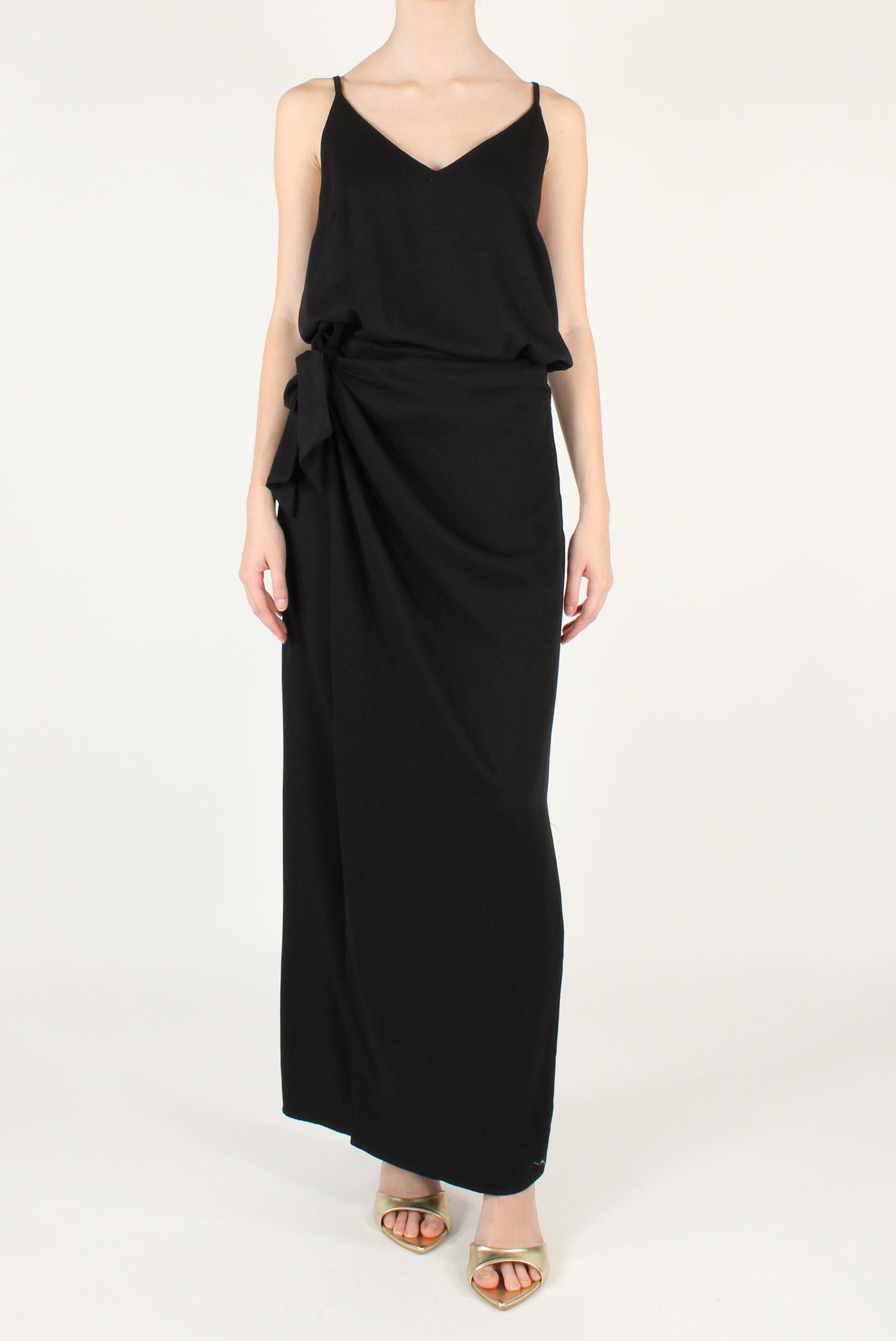 Long Plain Pareo Skirt