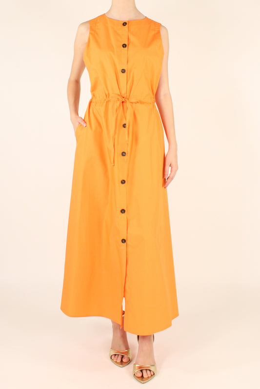 Long Cotton Chemisier Dress