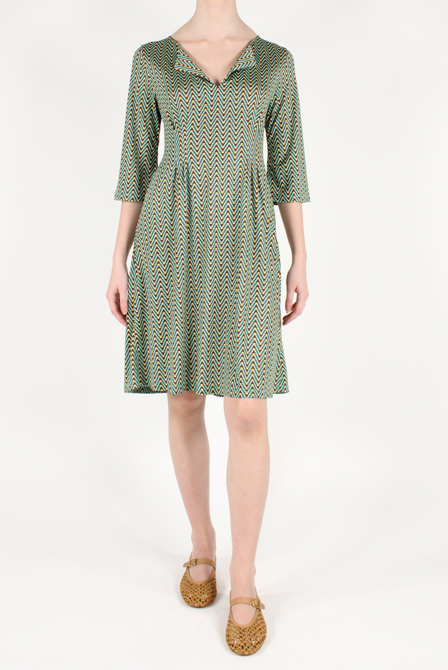 Geometric Pattern Short Dress