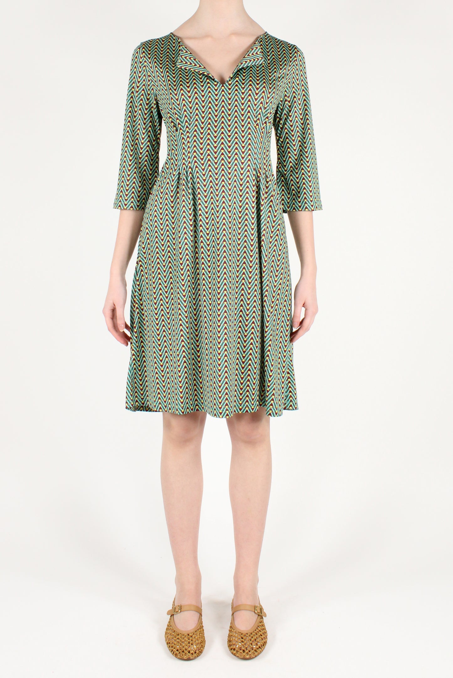 Geometric Pattern Short Dress