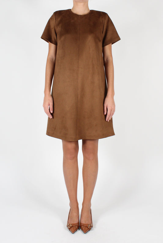 Short Dress in Eco Suede