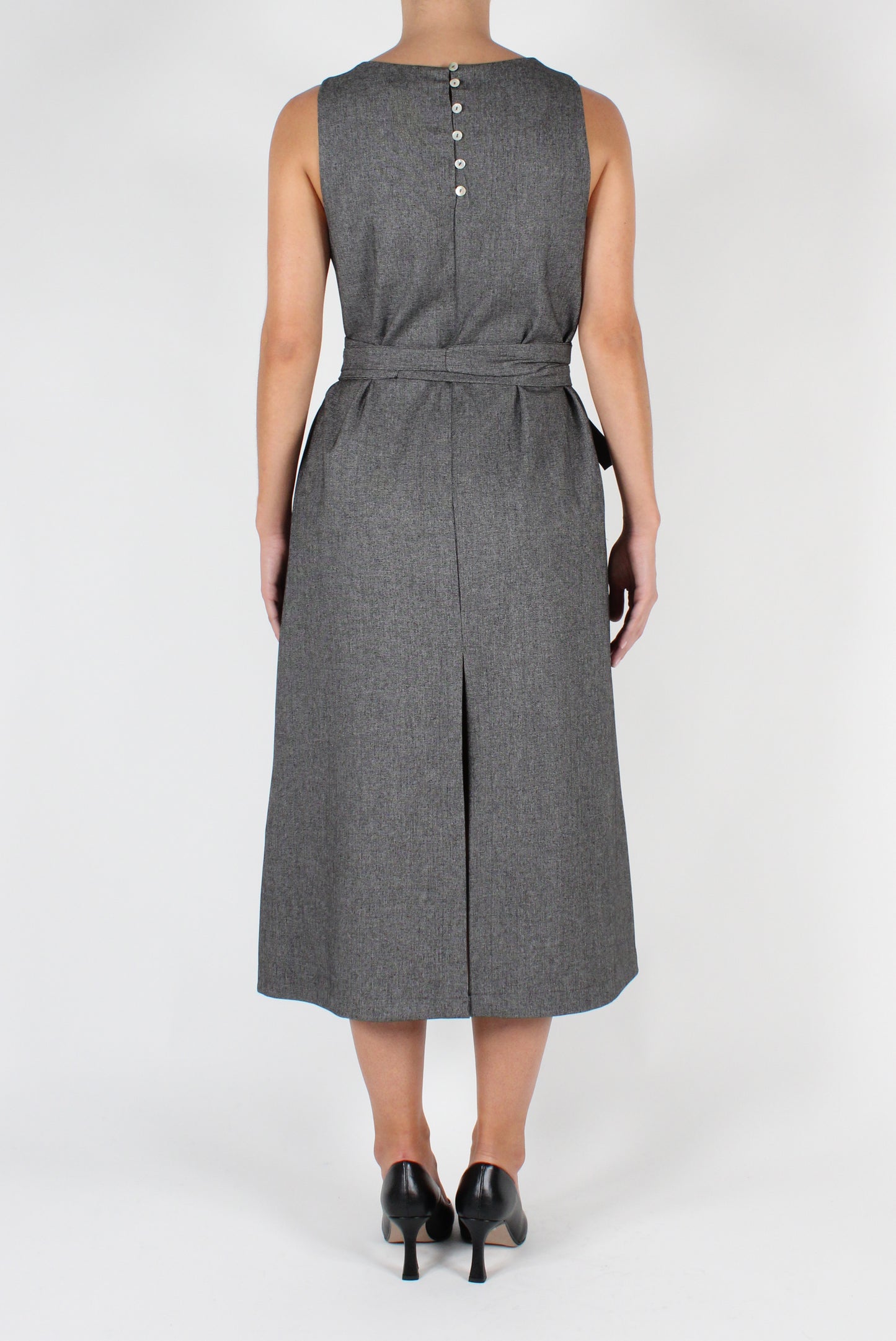 Midi Dress with Belt