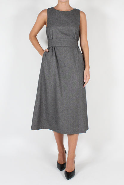 Midi Dress with Belt