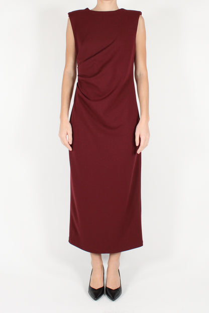 Draped Flared Long Dress