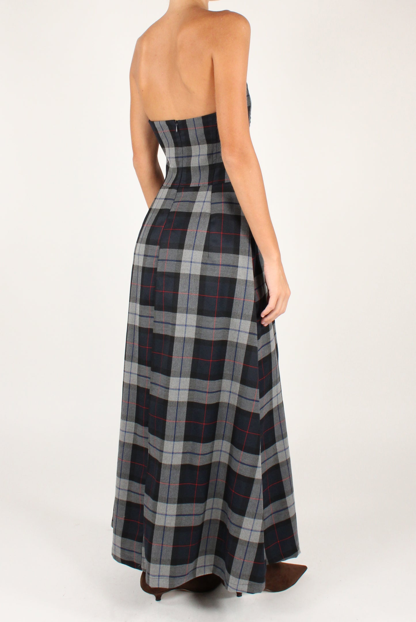 Abito Lungo in Tartan