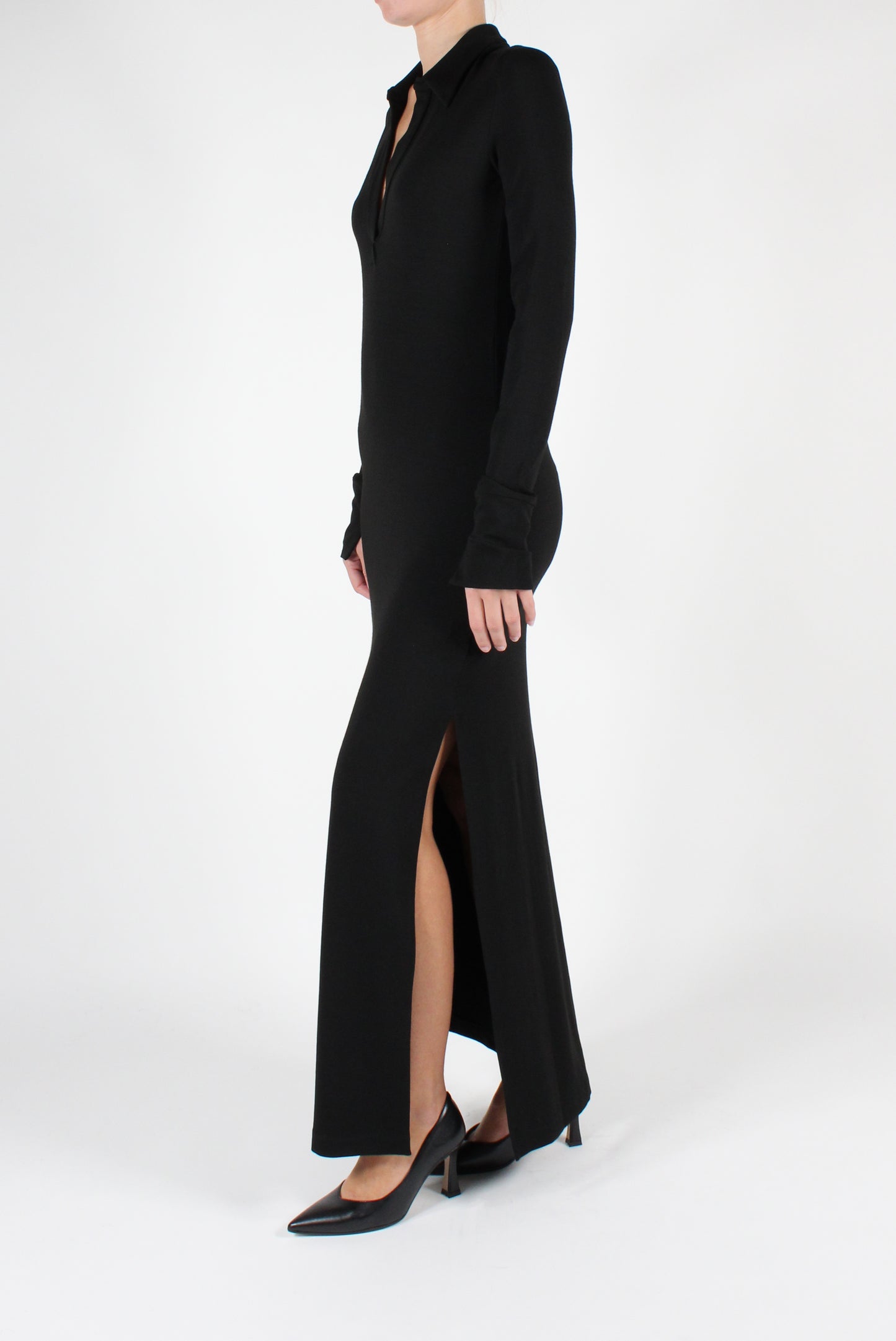 Long Stretch Viscose Dress