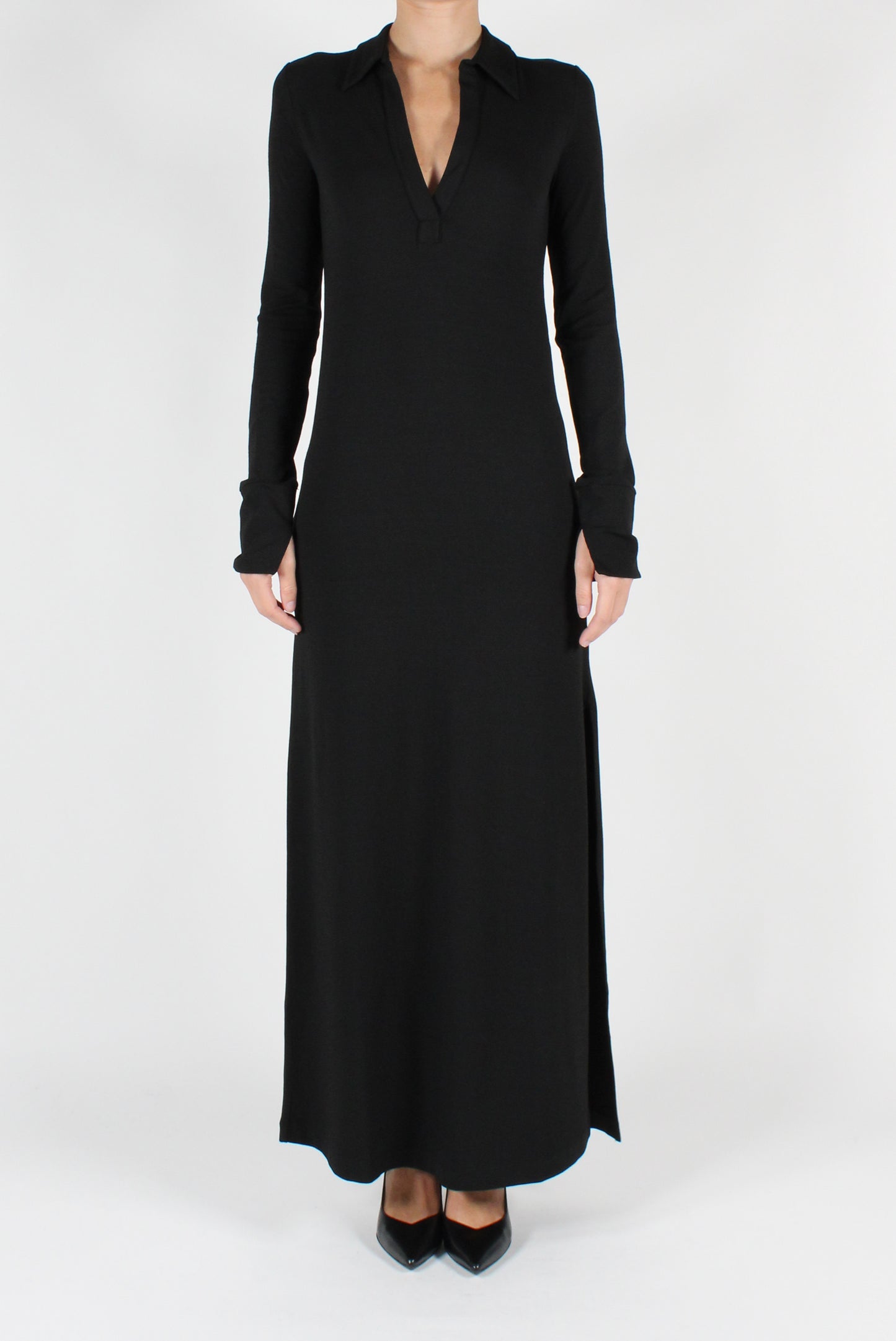 Long Stretch Viscose Dress