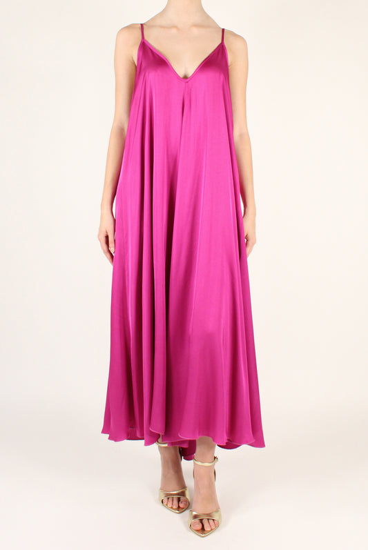 V-Neck Viscose Dress