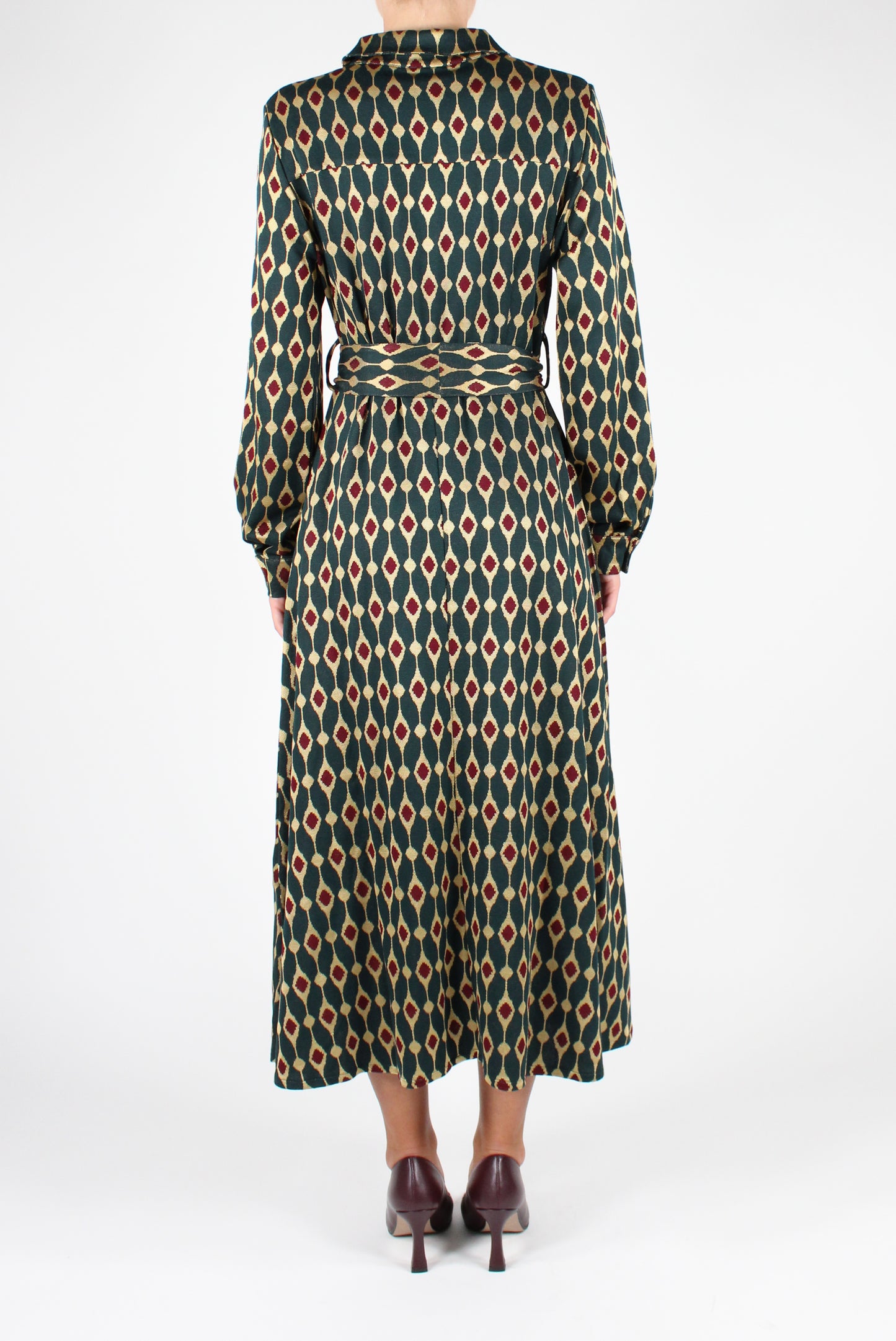 Long Dress with Geometric Pattern