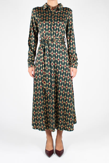 Long Dress with Geometric Pattern