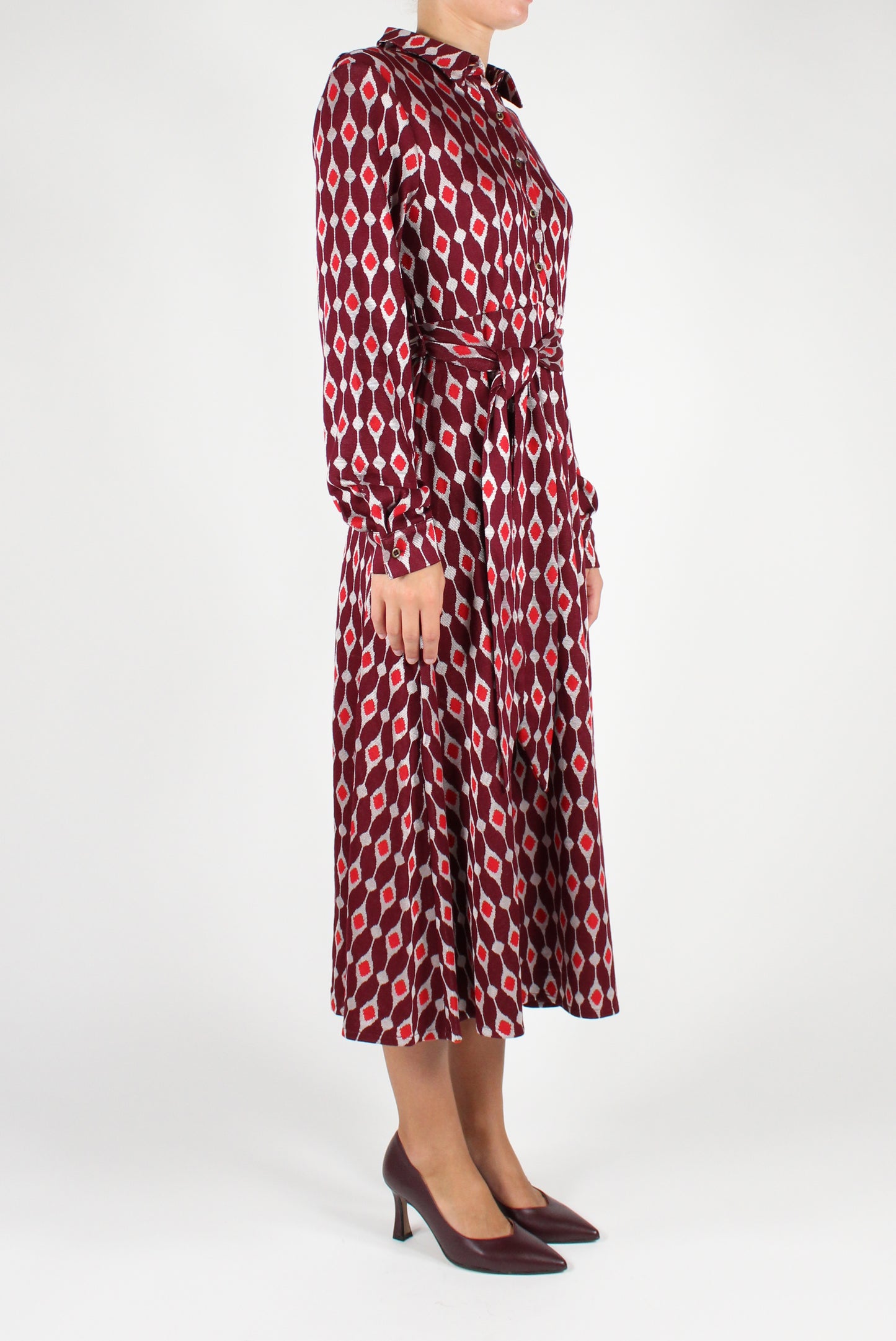 Long Dress with Geometric Pattern