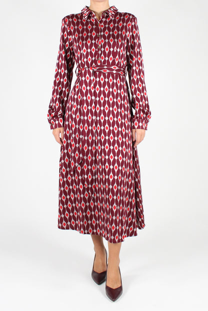 Long Dress with Geometric Pattern