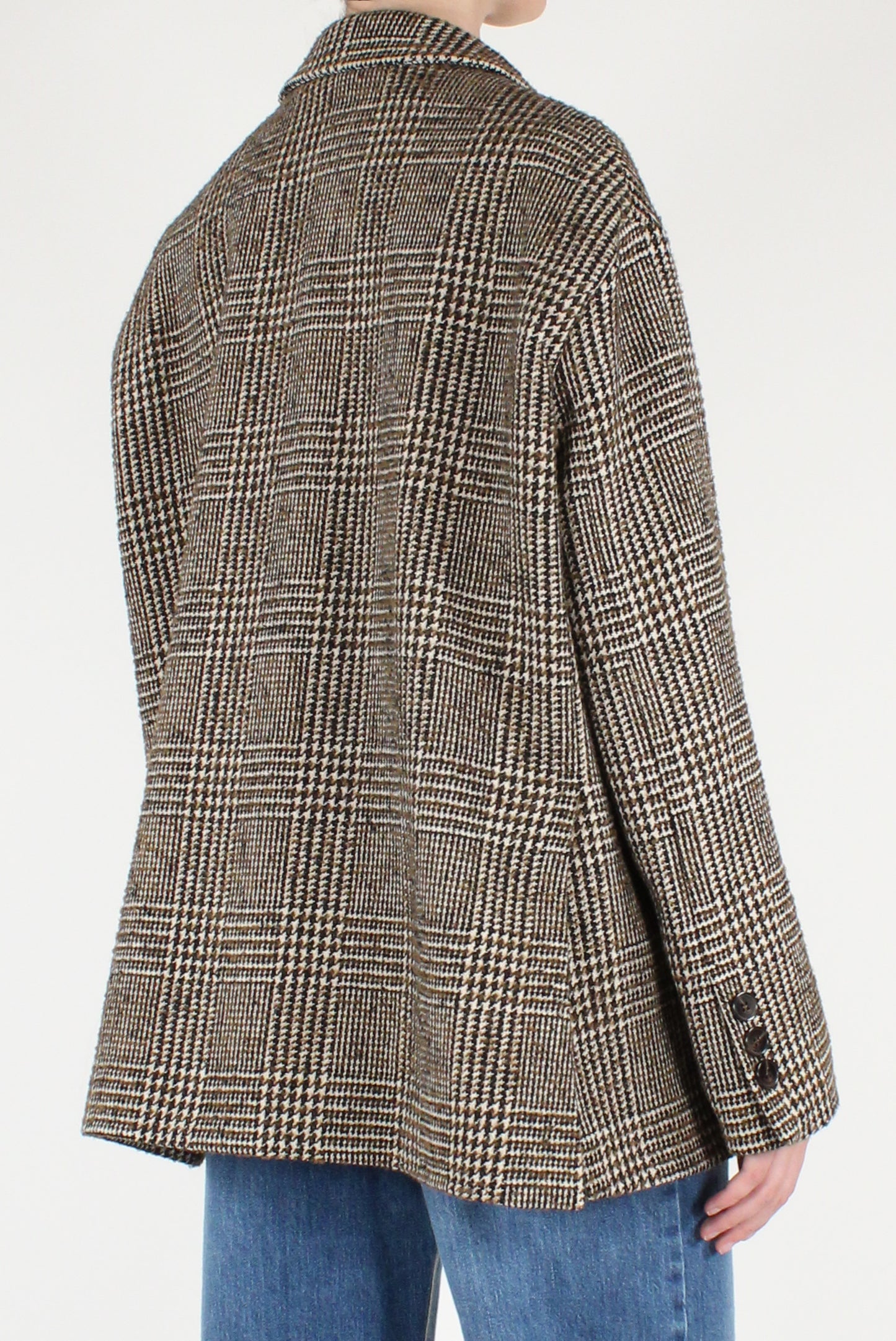 Blazer Monopetto Over Fantasia Pied de Poule