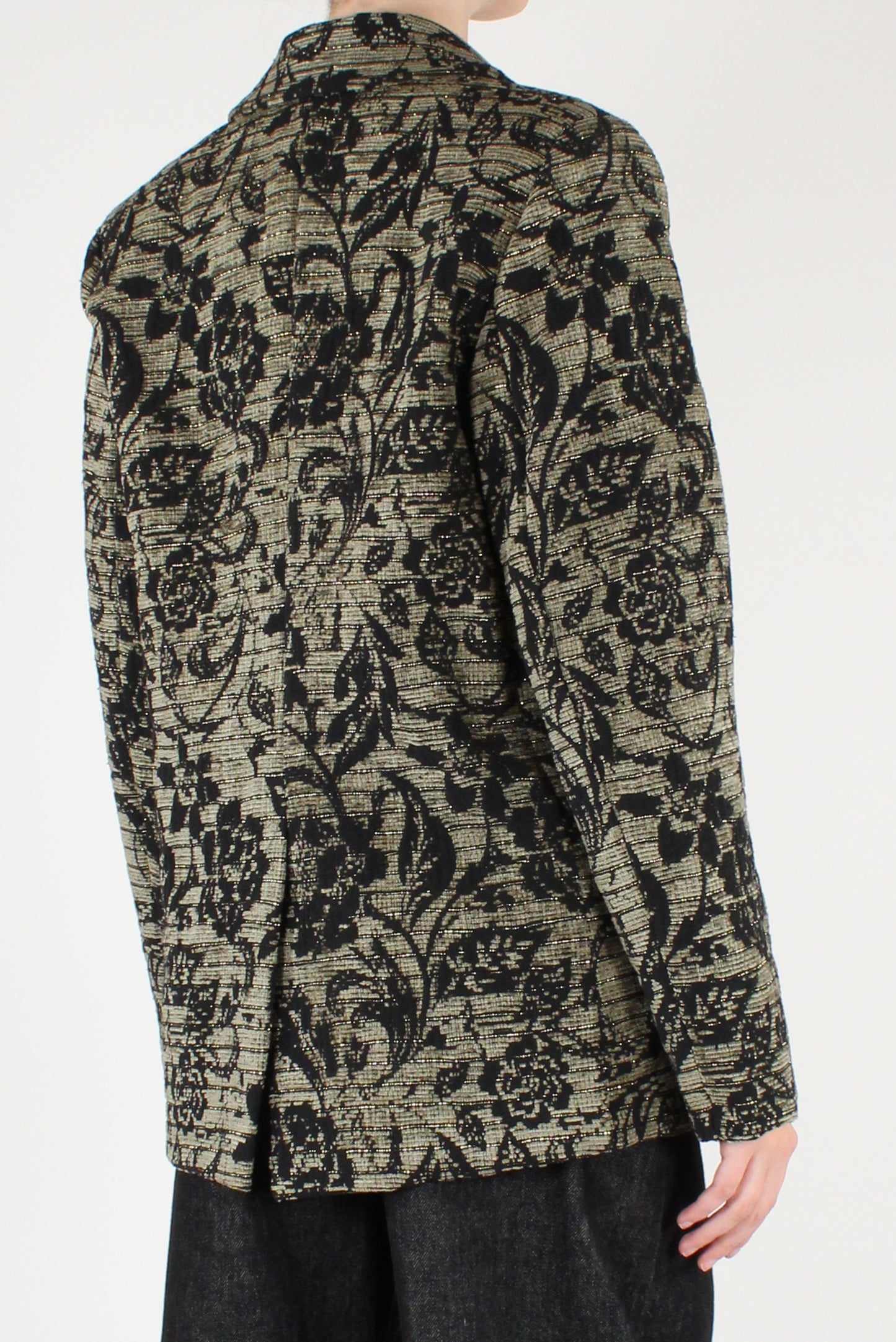 Blazer Fantasia Floreale con Lurex