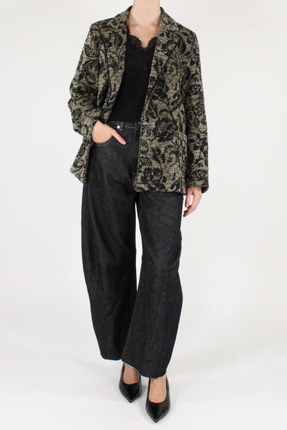 Blazer Fantasia Floreale con Lurex