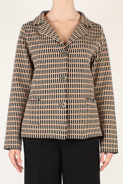 Blazer Stampa Fantasia Geometrica