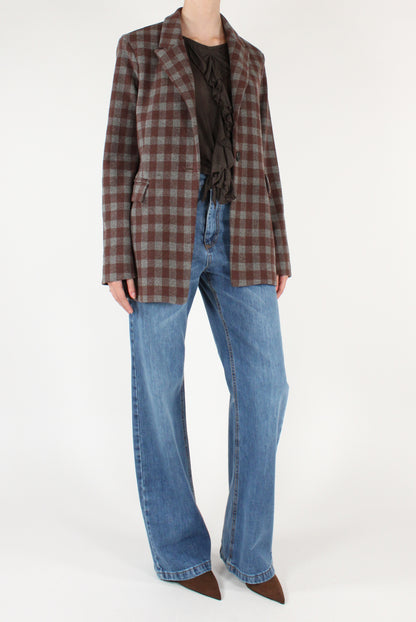 Blazer Monopetto a Quadri