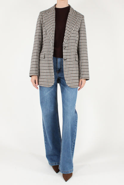 Blazer Monopetto a Quadretti