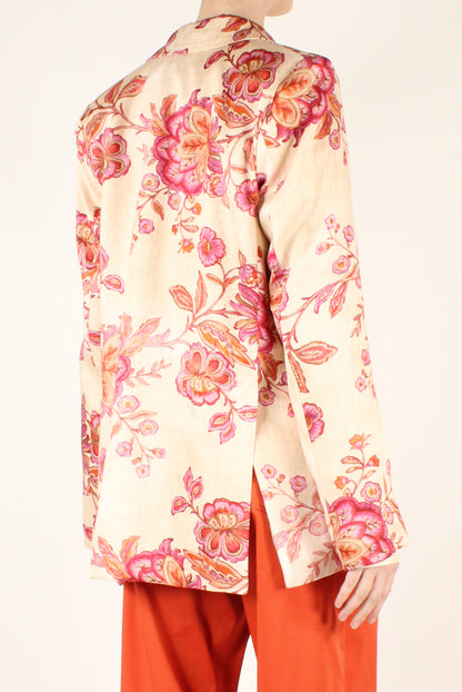Blazer Fantasia Decoro Floreale
