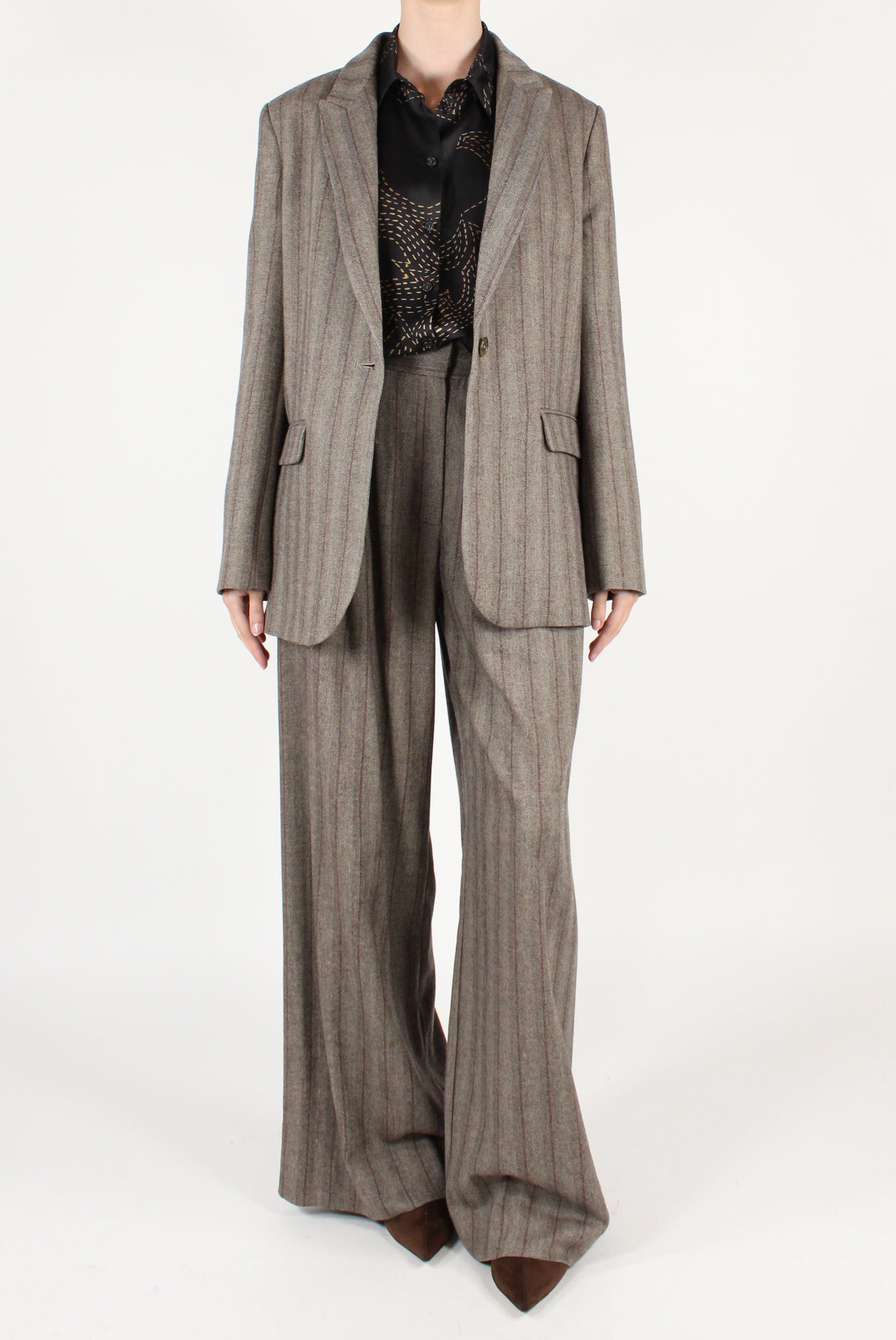 Blazer Monopetto Over Gessato