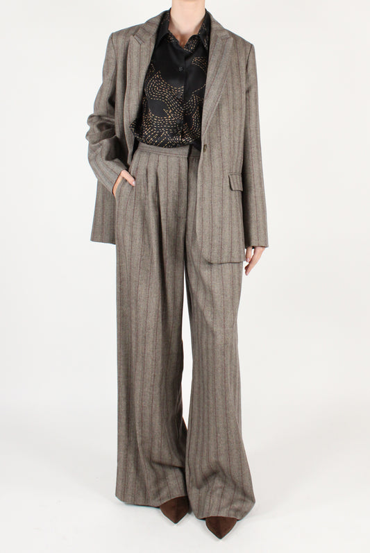 Blazer Monopetto Over Gessato