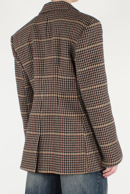 Blazer Doppiopetto Fantasia Pied de Poule