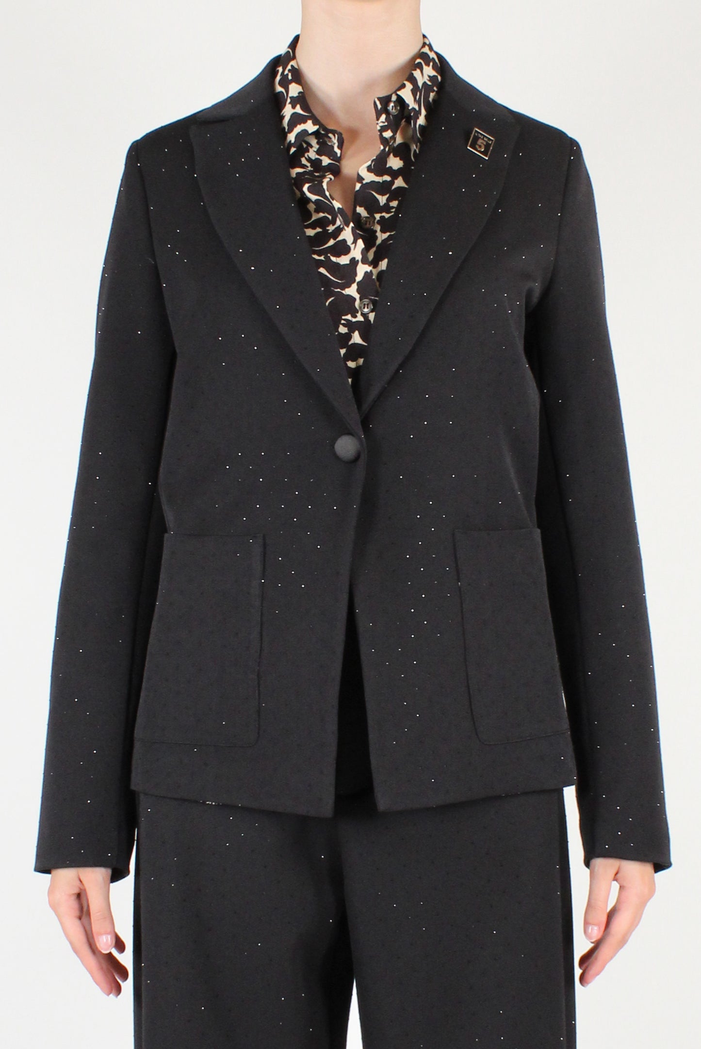 Blazer Monopetto con Strass
