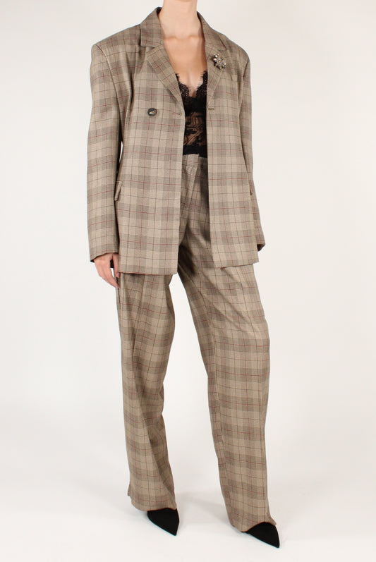Blazer Doppiopetto in Tartan