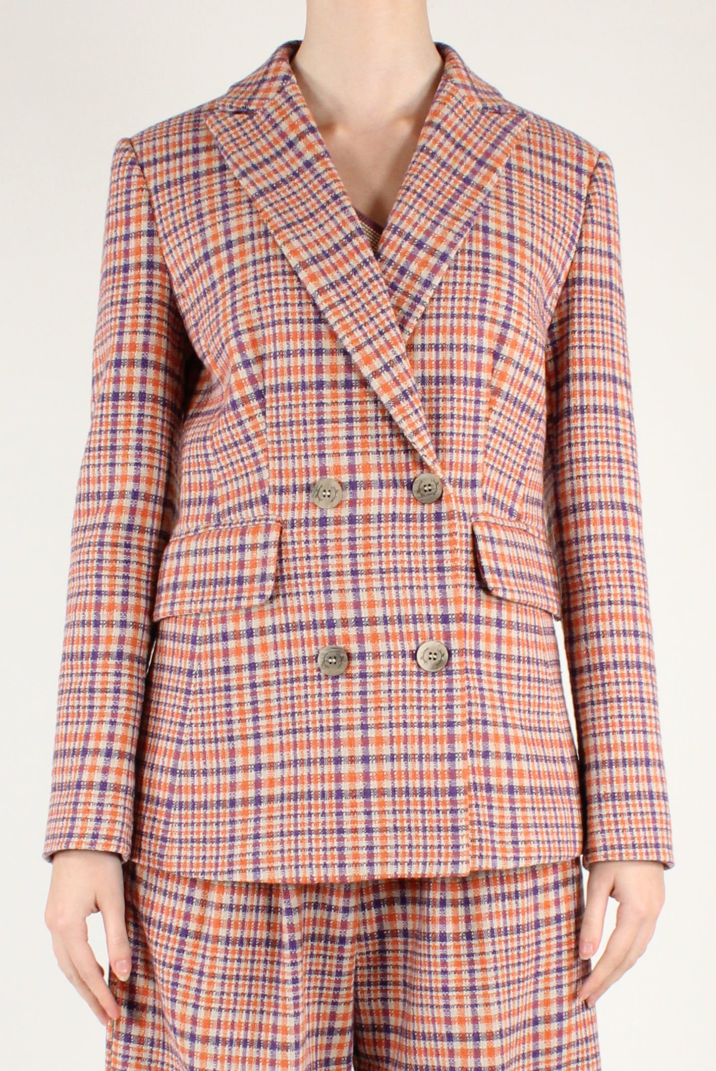 Blazer Doppiopetto in Tartan