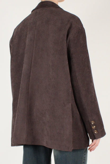 Giacca in Velluto a Coste con Spille