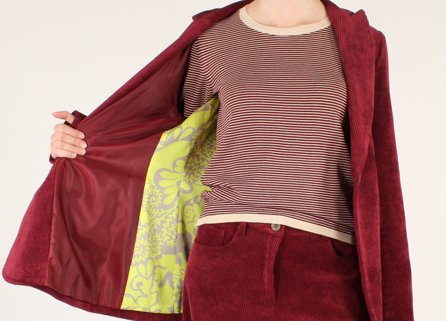 Single-Breasted Corduroy Blazer