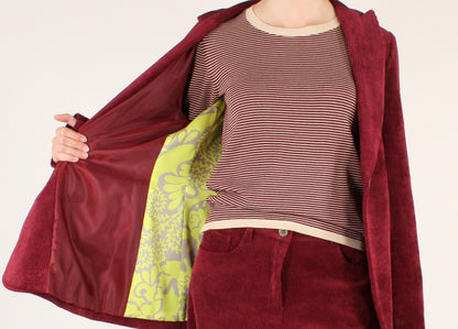 Single-Breasted Corduroy Blazer