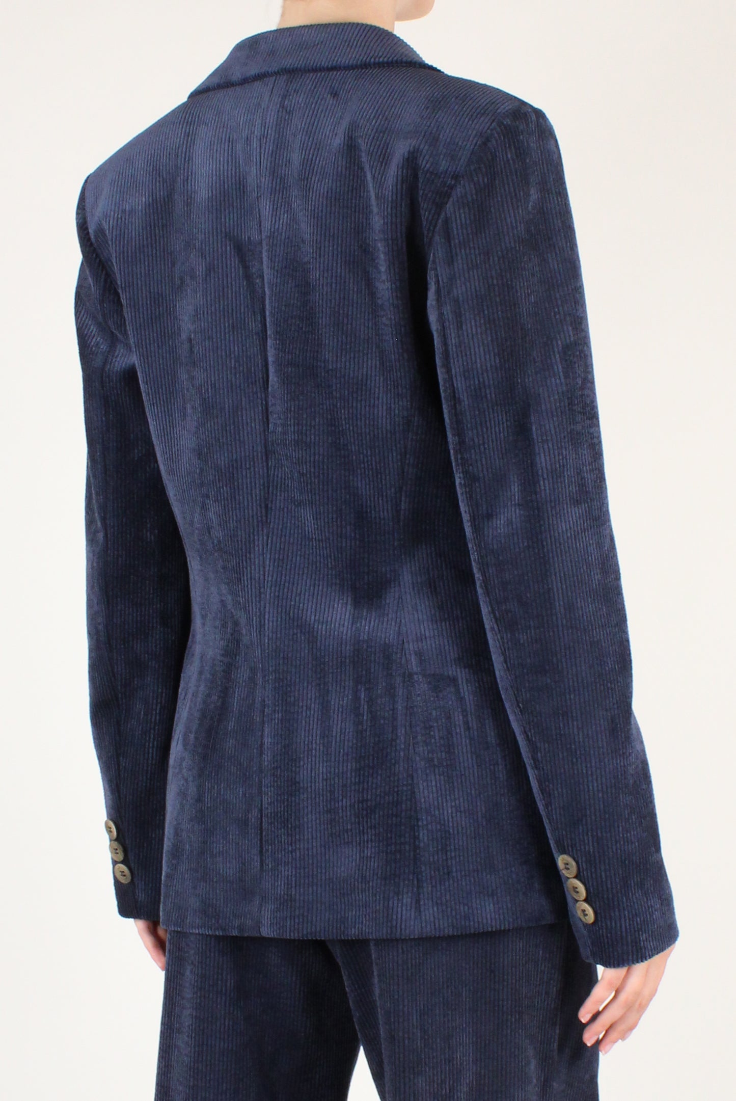 Single-Breasted Corduroy Blazer