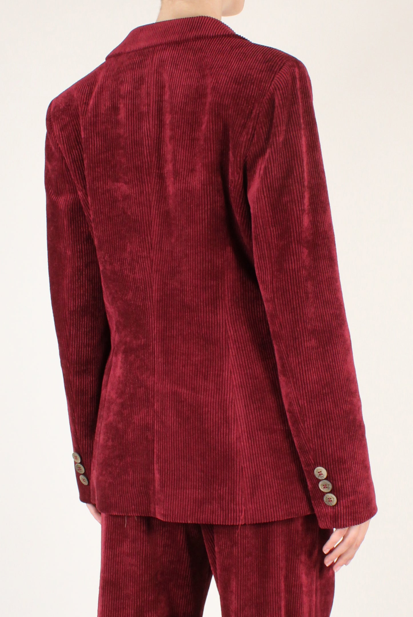 Single-Breasted Corduroy Blazer