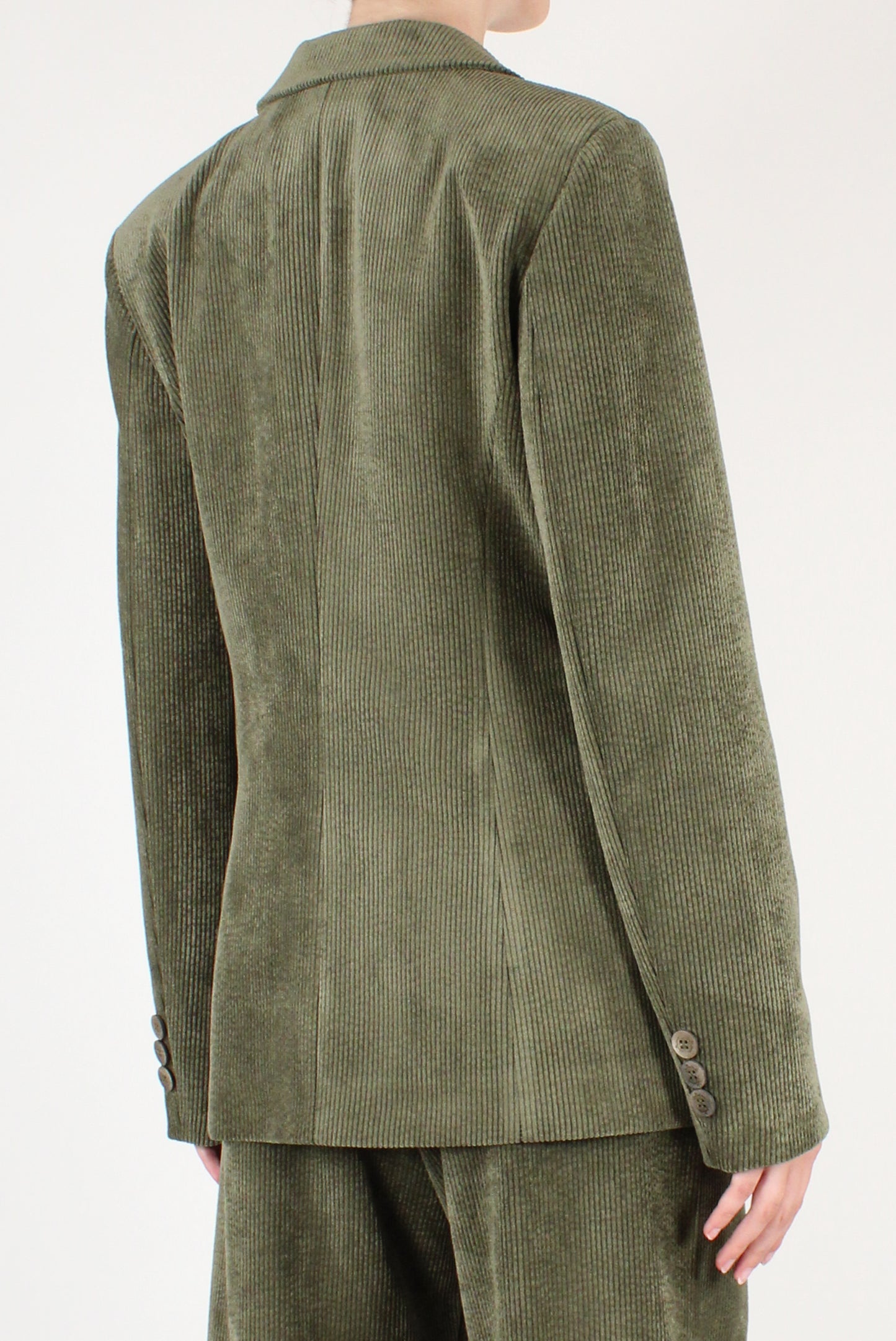 Single-Breasted Corduroy Blazer