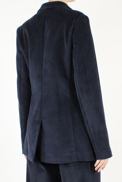 Blazer Monopetto in Velluto a Costa Larga