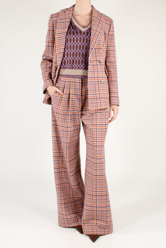 Blazer Doppiopetto in Tartan