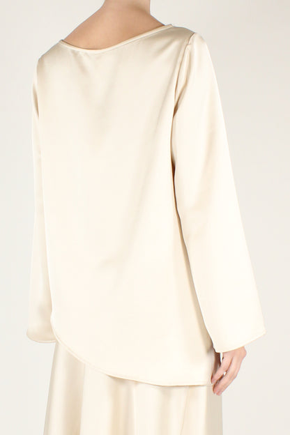 Blusa Asimmetrica in Satin