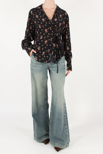 Blusa Floreale in Viscosa