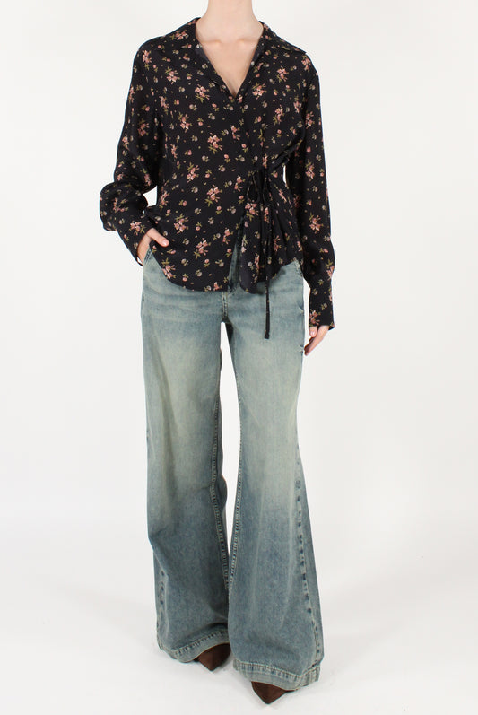 Blusa Floreale in Viscosa
