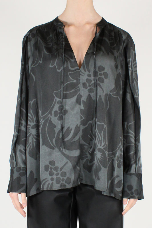 Floral Print Viscose Blouse