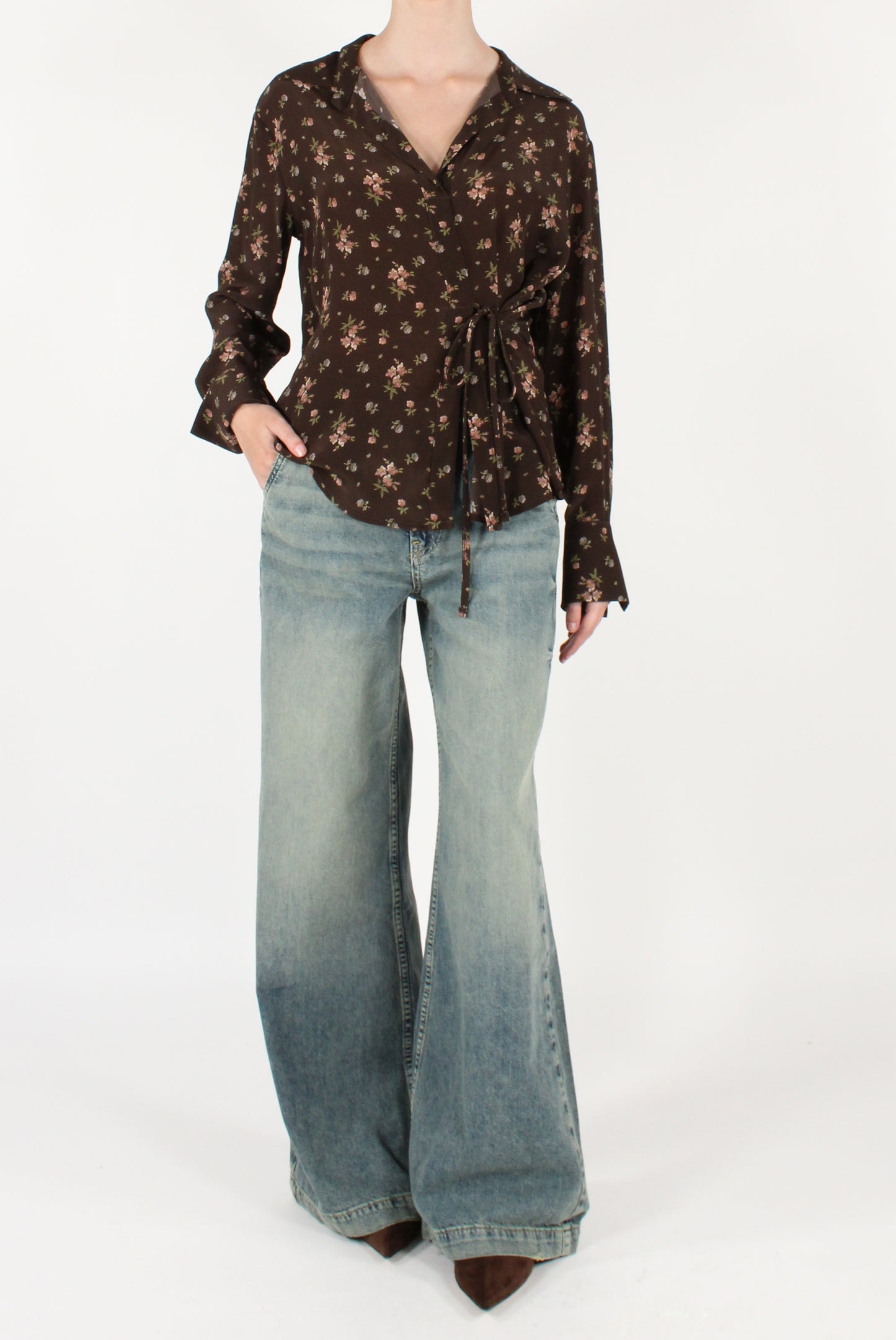 Blusa Floreale in Viscosa
