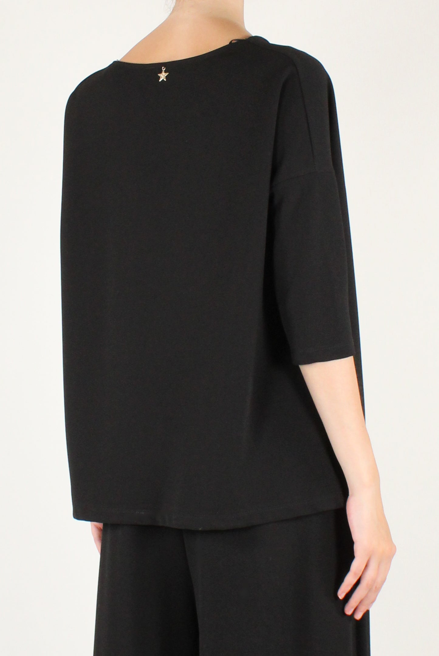 Blusa Over Collo a Cratere