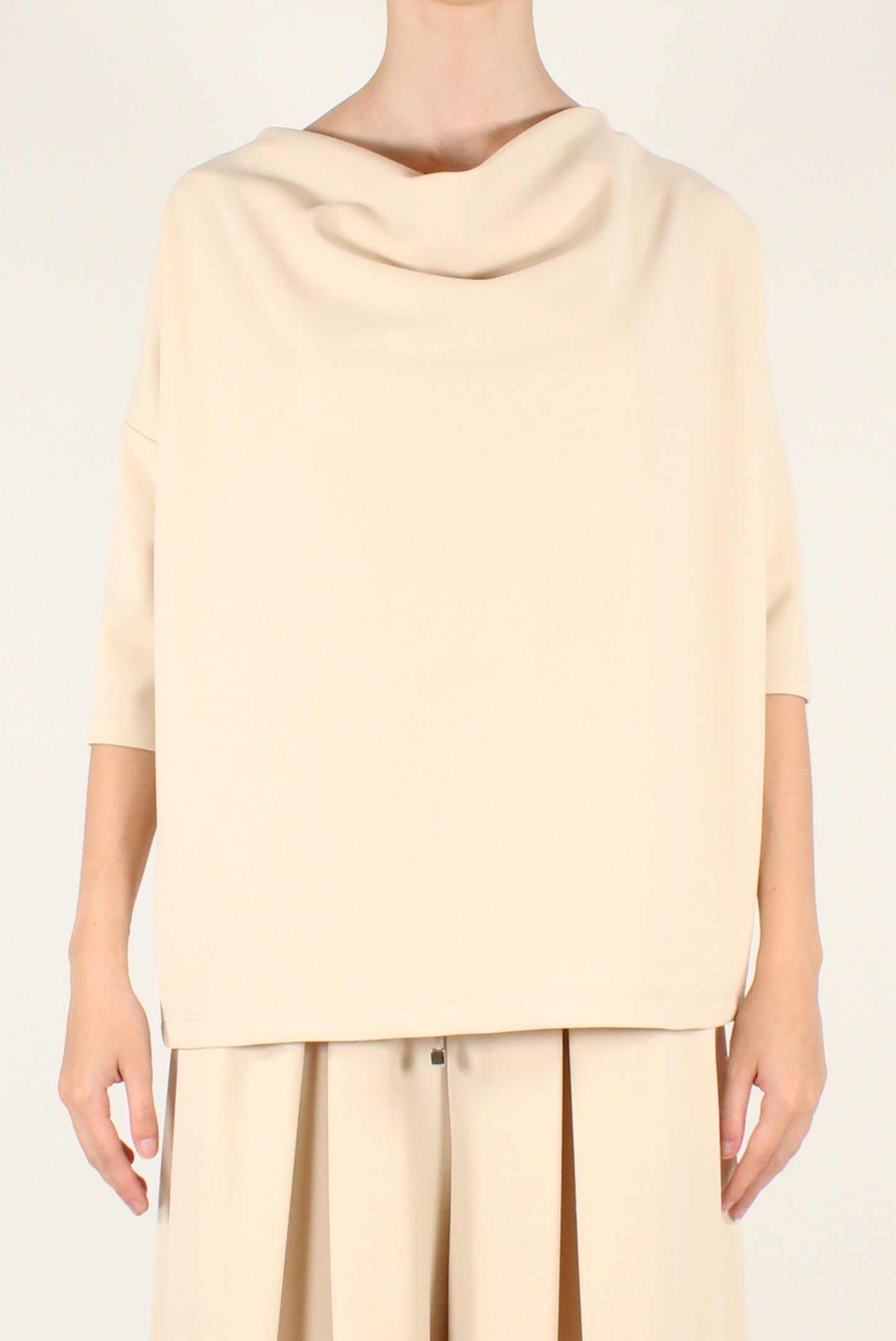 Blusa Over Collo a Cratere