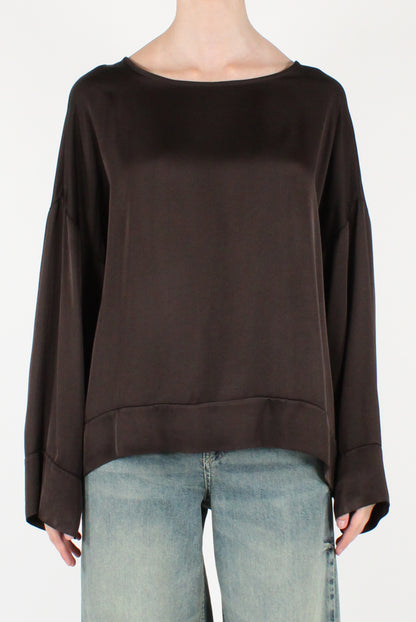 Blusa Scollo a Barca in Viscosa