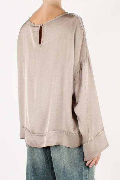 Blusa Scollo a Barca in Viscosa