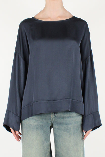 Blusa Scollo a Barca in Viscosa