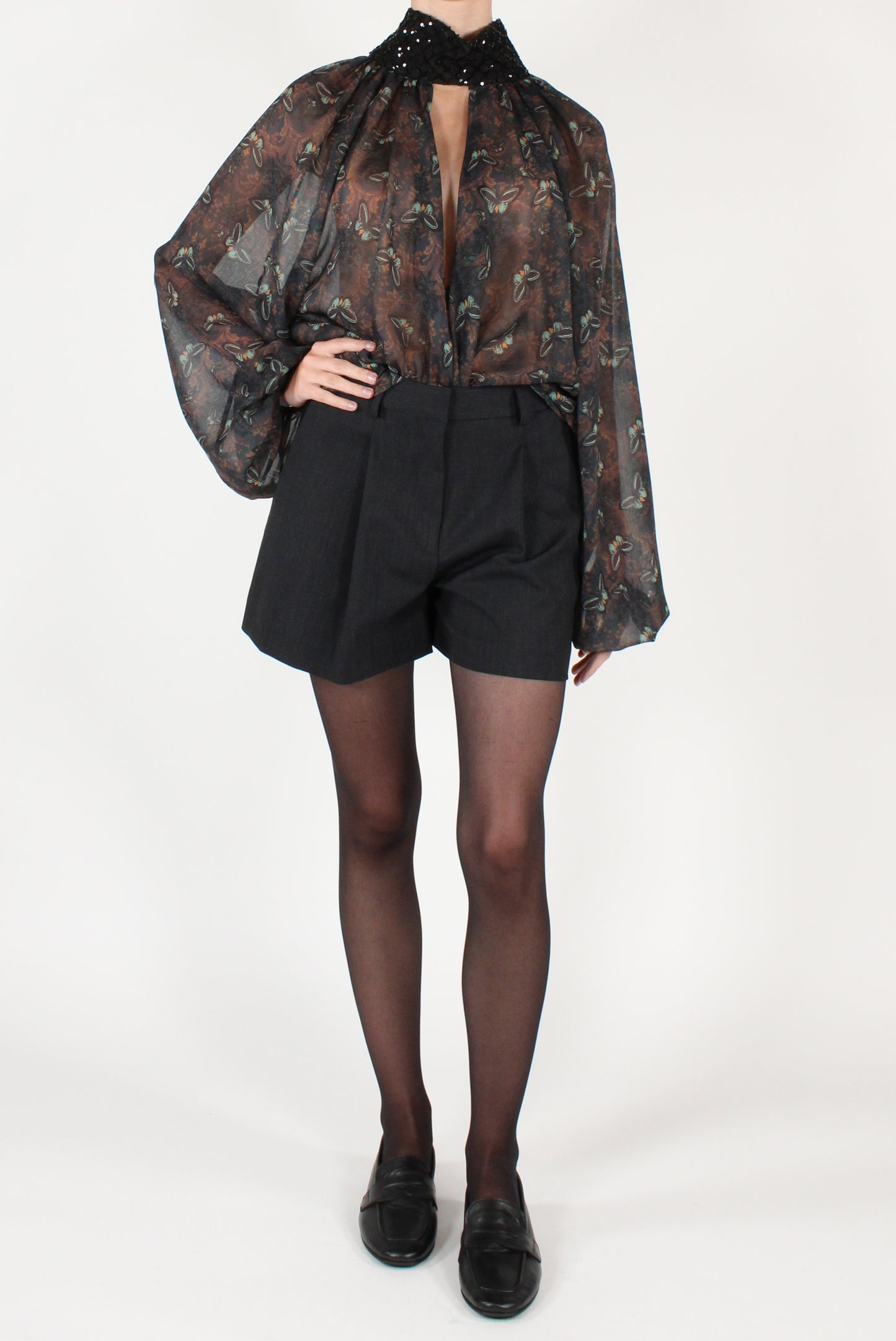 Butterfly Print Blouse