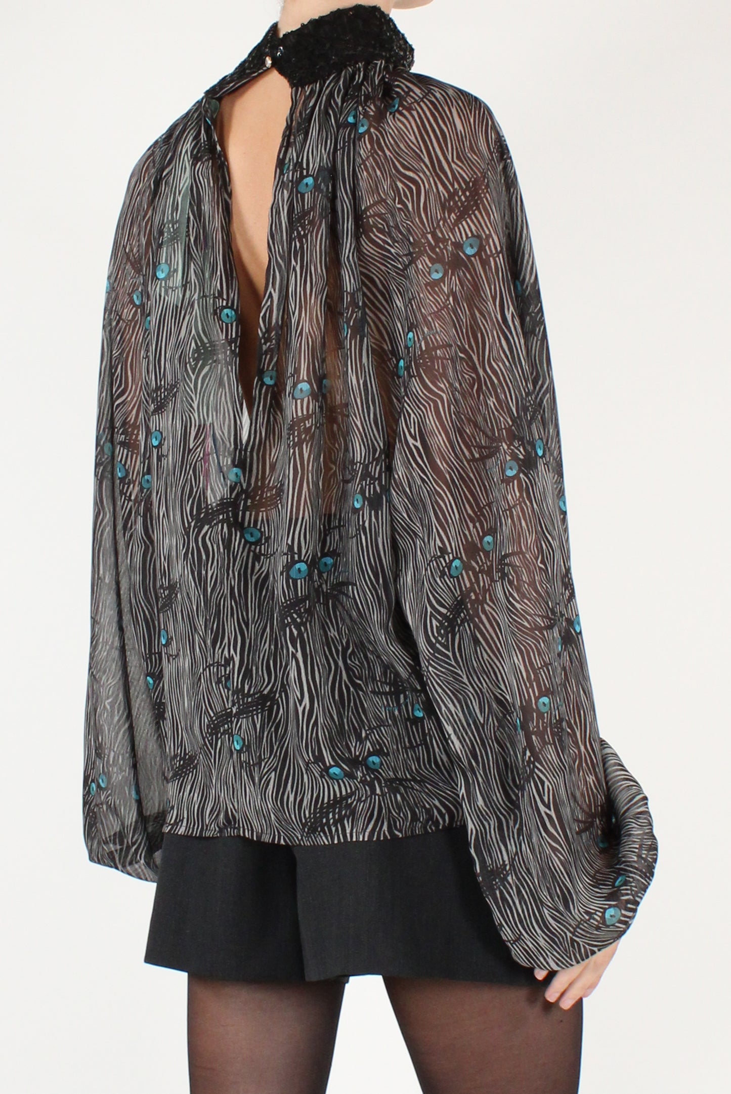 Cat Eye Print Blouse